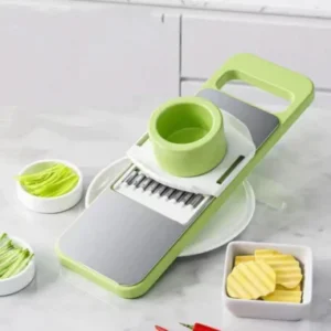 Stainless Steel Vegetable Cutter – One-Step Precision Chopper with Easy-Grip Design