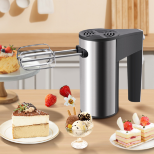 Hand Mixer ANEX Plus 500W – Stainless Steel Body, 5-Speed Control, Beaters & Dough Hooks